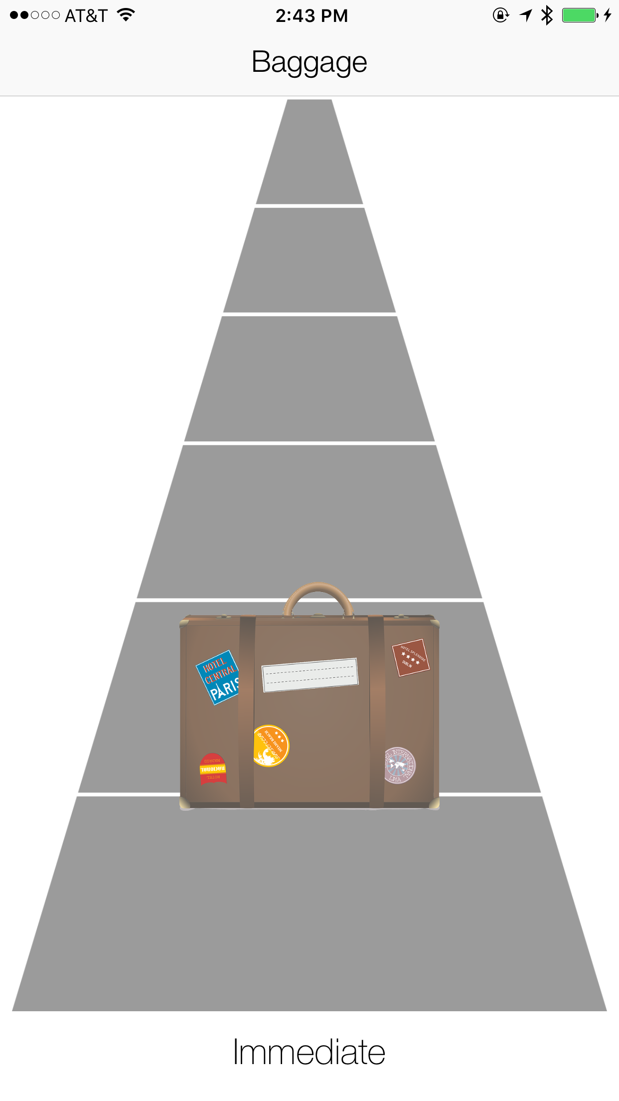 Baggage App Screenshot
